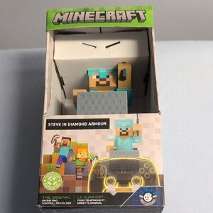 Minecraft Steve in Diamond Armour The Original Phone And Controller Holder